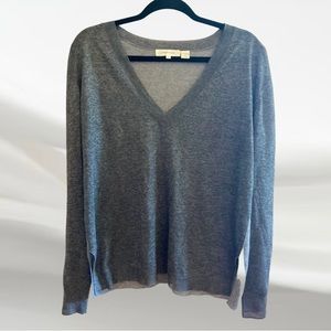 Inhabit Sparkly Gray Semi-Sheer Viscose Long Sleeve Shirt - Size L